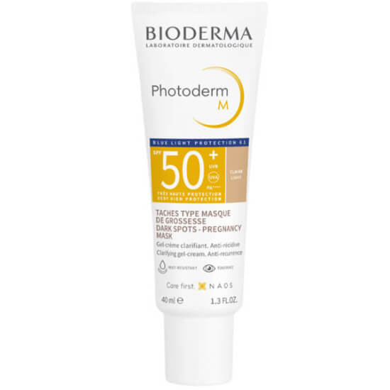 Bioderma Photoderm M SPF 50 Light 40 ml renkli güneş kremi, leke karşıtı, çok yüksek UVA/UVB ve görünür ışık koruması- 1