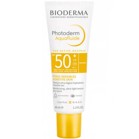 Bioderma Photoderm Aquafluid SPF 50 40 ml su bazlı güneş kremi, ultra hafif akışkan doku, mat bitiş, UVA/UVB koruma- 1