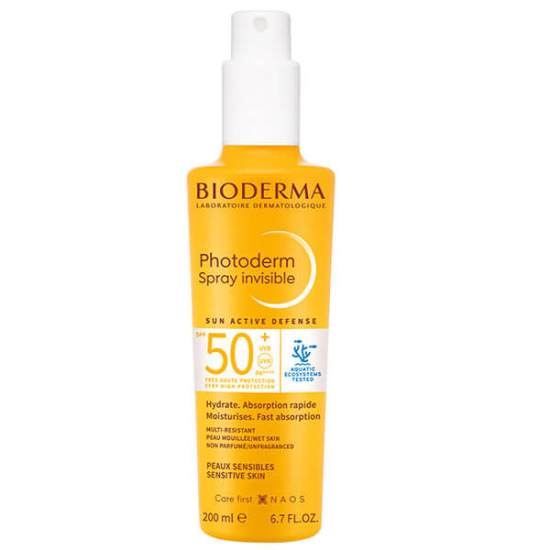 Bioderma Photoderm Max Spray SPF 50+ 200 ml vücut güneş kremi sprey parfümsüz suya dayanıklı UVA UVB koruma- 1