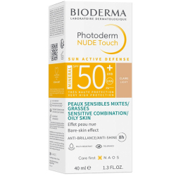 Bioderma Photoderm Nude Touch Light SPF 50 40 ML Renkli Güneş Kremi - Thumbnail
