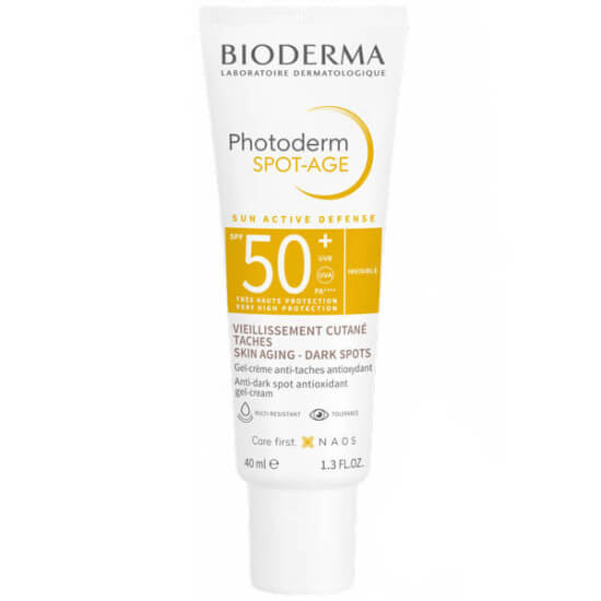 Bioderma Photoderm Spot Age SPF 50 40 ml güneş kremi, UVA UVB çok yüksek koruma, leke kırışıklık karşıtı, nemlendirici- 1