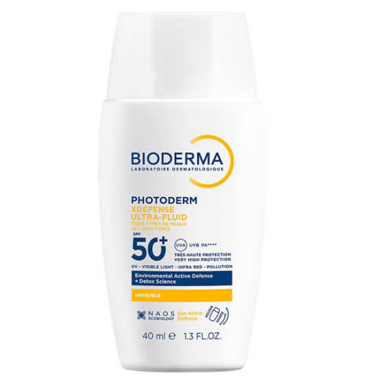 Bioderma Photoderm XDefense SPF50+ 40 ml ultra akışkan güneş kremi UVA UVB IR ve mavi ışığa çok yüksek koruma- 1