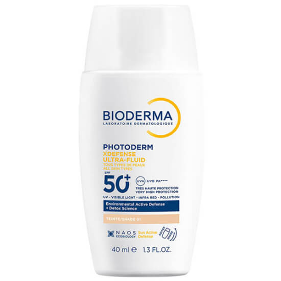 Bioderma Photoderm Xdefense SPF50+ Very Light 40 ml renkli güneş kremi, UVA UVB koruma, açık ten için ton eşitleme- 1
