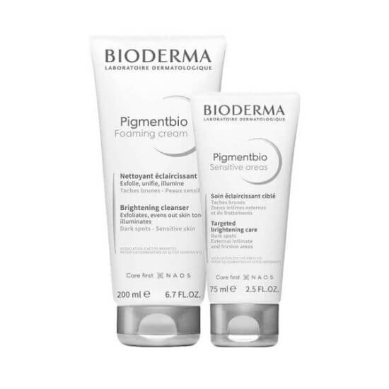 Bioderma Pigmentbio ikili set Pigmentbio Foaming Cream 200 ml yüz temizleme kremi ve Sensitive Areas 75 ml bakım kremi- 1