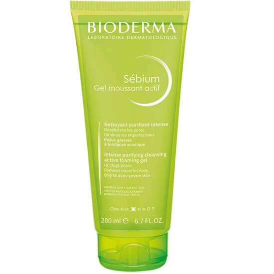 Bioderma Sebium Foaming Gel Active 200 ml jel temizleyici %1,8 salisilik asit %1 glikolik asit çinko glukonat- 1