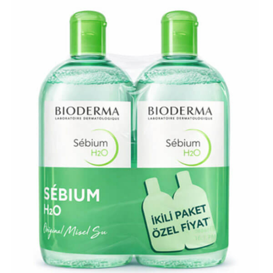  Bioderma Sebium H2O 500 ml İkili Paket Özel Fiyat - 1