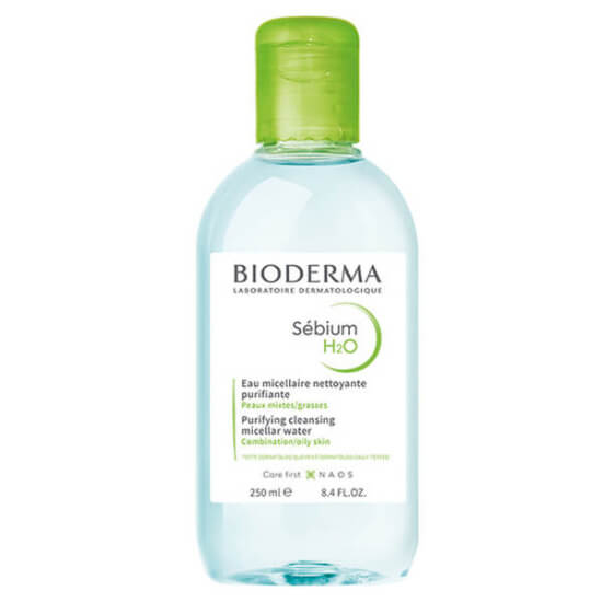 Bioderma Sebium H2O misel solüsyon 250 ml karma ve yağlı cilt için durulama gerektirmeyen makyaj temizleme suyu- 1