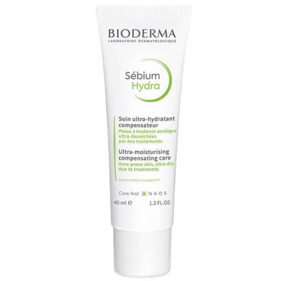 Bioderma Sebium Hydra nemlendirici krem 40 ml yağlı ciltler için yağsız hafif doku hızlı emilim mat bitiş makyaj altı- 1