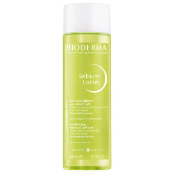 Bioderma Sebium Lotion 200 ml gözenek sıkılaştırıcı tonik, karma yağlı ciltler için pH sebum dengesi, çinko glukonat B6 salisilik asit- 1