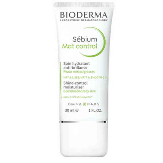 Bioderma Sebium Mat Control 30 ml krem-jel, karma ve yağlı ciltler için Fluidactiv, 8 saat mat etki, 12 saat nem- 1