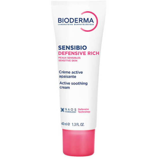 Bioderma Sensibio Defensive Rich Cream 40 ml parfümsüz yoğun nemlendirici krem çok kuru ve hassas ciltler için makyaj bazı- 1