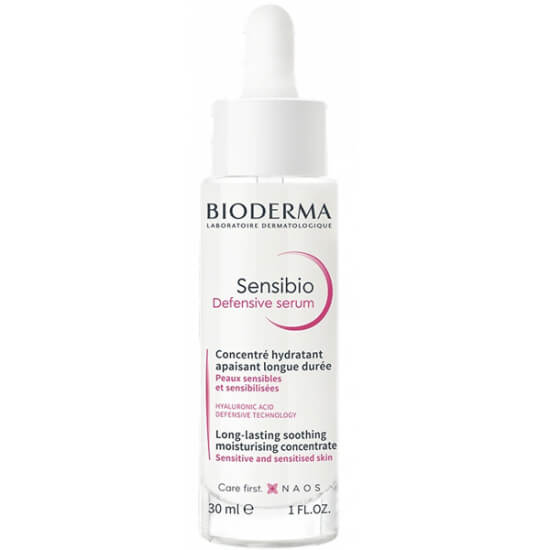 Bioderma Sensibio Defensive Serum 30 ml hyalüronik asitli hassas cilt nemlendirici yatıştırıcı antioksidan serum şişesi- 1