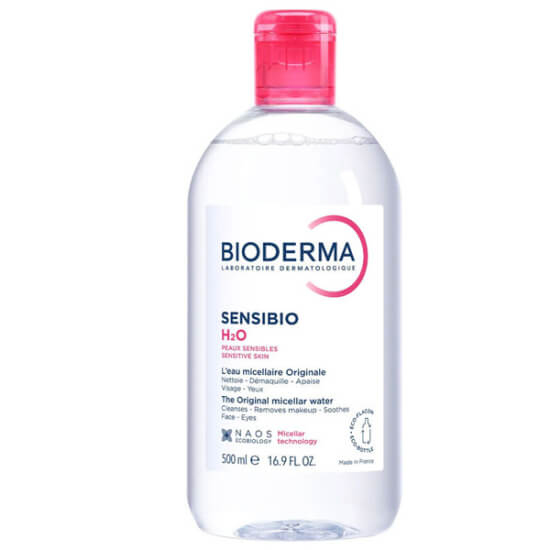 Bioderma Sensibio H2O misel makyaj temizleme suyu 500 ml hassas ciltler için durulama gerektirmez nazik arındırır- 1