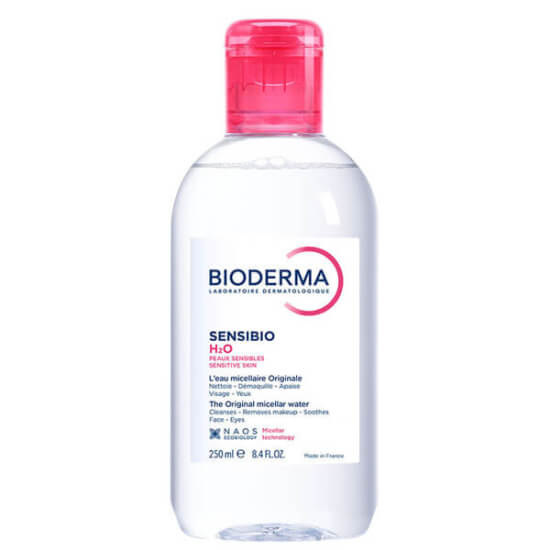 Bioderma Sensibio H2O misel su 250 ml hassas ciltler için durulama gerektirmeyen makyaj temizleme suyu D.A.F.- 1