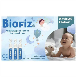 Biofiz Serum Fizyolojik 5 ml x 20 Flakon - Biofiz