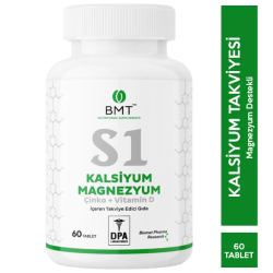 Biomet - Biomet S1 Kalsiyum Magnezyum Çinko ve Vitamin D 60 Tablet Biomet - Biomet S1 Kalsiyum Magnezyum Çinko ve Vitamin D 60 Tablet