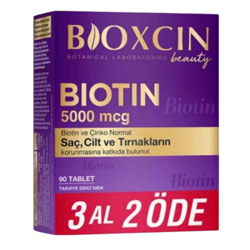  Bioxcin Biotin 5000 mcg 90 Tablet 3 AL 2 ÖDE - 1