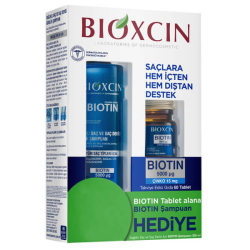 Bioxcin Biotin 5000 mg + Çinko 15 mg 60 Tablet + 300 ml Şampuan Hediyeli - Bioxcin