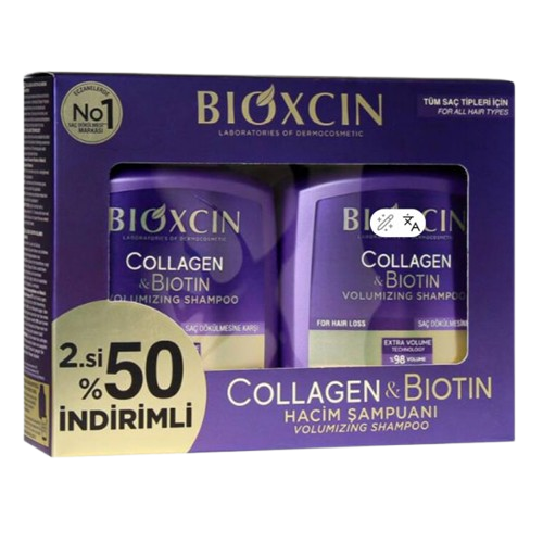  Bioxcin Collagen & Biotin Şampuan 300 ml İkincisi %50 İndirimli - 1