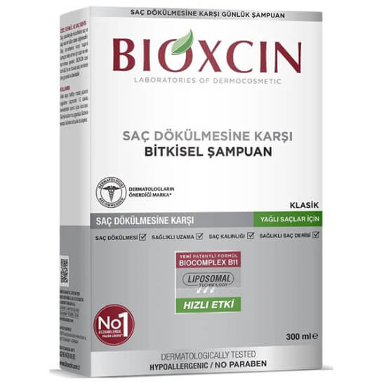 Bioxcin Genesis saç dökülmesine karşı şampuan 300 ml yağlı saçlar için bitkisel içerik lipozom teknolojisi pH uyumlu- 1