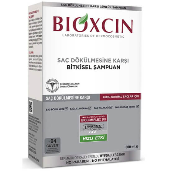 Bioxcin Genesis saç dökülmesine karşı şampuan 300 ml bitkisel içerikli lipozom teknolojili kuru normal saçlar için- 1