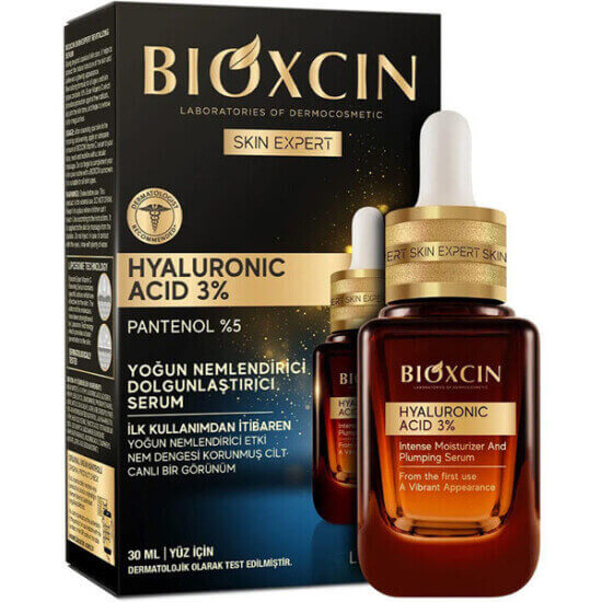 Bioxcin Hyaluronic Acid %3 serum 30 ml yoğun nemlendirici dolgunlaştırıcı, hyaluronik asit ve panthenol, tüm cilt tipleri- 1