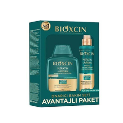 Bioxcin Keratin Argan Avantaj Paketi Şampuan 300 ml Saç Kremi 200 ml