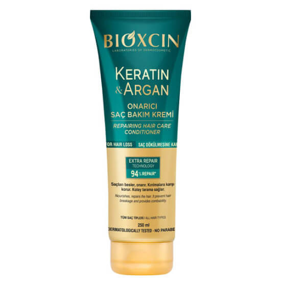 Bioxcin Keratin ve Argan onarıcı saç bakım kremi 250 ml hidrolize keratin argan yağı Biocomplex B11- 1