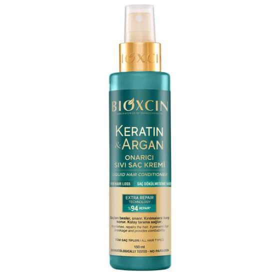Bioxcin Keratin Argan onarıcı durulanmayan sıvı saç kremi 150 ml hidrolize keratin argan yağı Biocomplex B11- 1