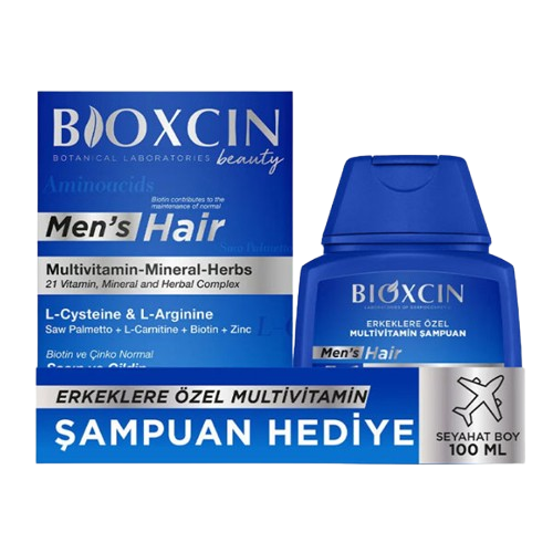  Bioxcin Men Hair Set 30 Tablet Şampuan 100 ml Hediyeli - 1