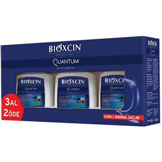 Bioxcin Quantum dökülme karşıtı şampuan 300 ml kuru ve normal saçlar için onarıcı besleyici bakım parlaklık- 1