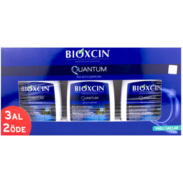 Bioxcin Quantum 3 AL 2 Öde Yağlı Saçlar İçin Şampuan 300 ml Dökülme Önleyici Şampuan