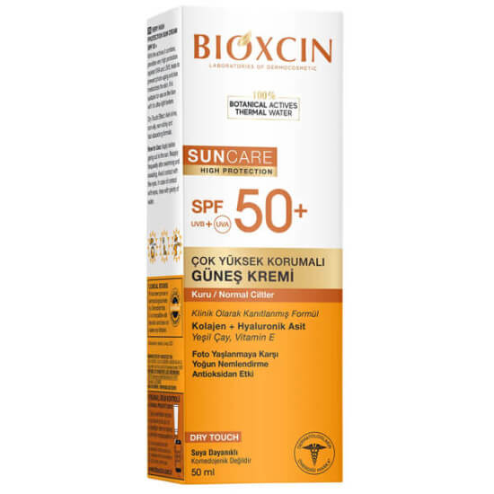Bioxcin Sun Care kuru cilt güneş kremi SPF 50 50 ml, UVA UVB çok yüksek koruma, dry touch, suya dayanıklı, yüz için- 1
