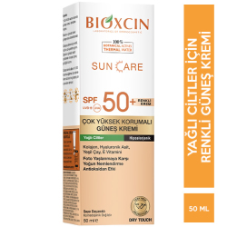 Bioxcin - Bioxcin Sun Care Yağlı Ciltler için Renkli Güneş Kremi SPF 50+ 50 ml Bioxcin - Bioxcin Sun Care Yağlı Ciltler için Renkli Güneş Kremi SPF 50+ 50 ml
