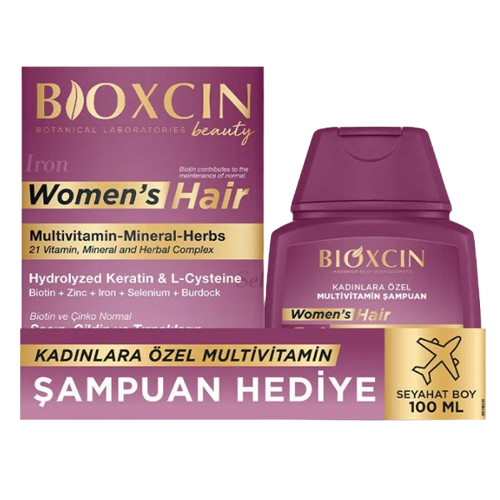  Bioxcin Women Hair Set 30 Tablet Şampuan 100 ml Hediyeli - 1