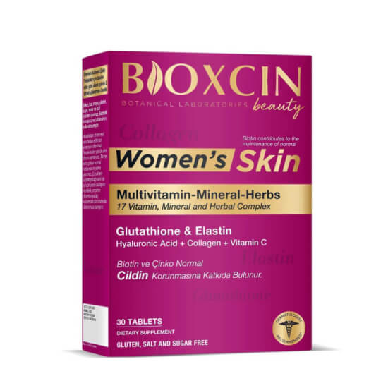 Bioxcin Womens Skin Collagen 30 tablet 500 mg hidrolize kolajen Tip I-III 50 mg hyalüronik asit içeren takviye- 1