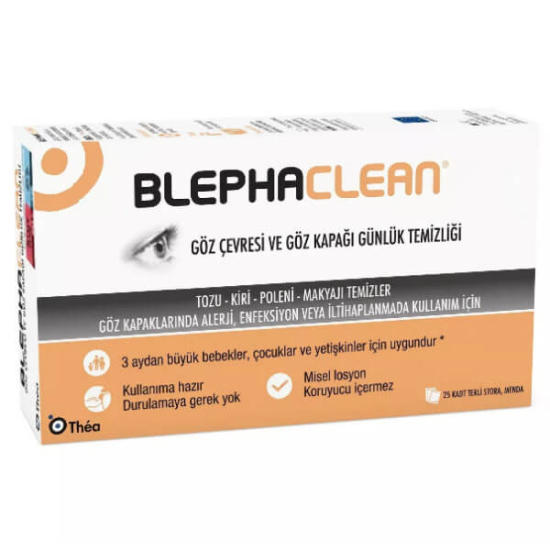  Blephaclean Göz Makyaj Temizleme Mendili 20 Adet - 1