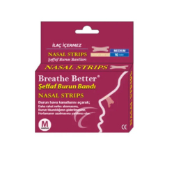Breathe Better Şeffaf Burun Bandı Medium 10 Adet - Breathe Better