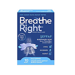 Breathe Right Orijinal Küçük Orta Boy Burun Bandı 10 Adet - Breathe Right