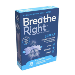 Breathe Right Şeffaf Küçük Orta Boy Burun Bandı 10 Adet - Breathe Right