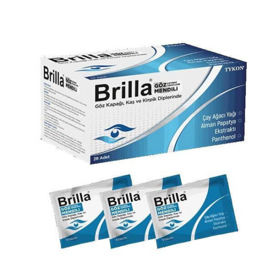  Brilla Göz Çevresi Temizleme Mendili 28 li - 1