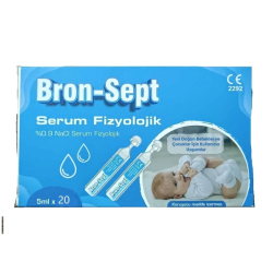 Bron-Sept Serum Fizyolojik 5 ml 20 li Flakon - Bron-Sept