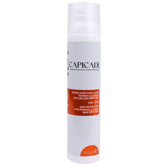  Capicade Güneş Koruyucu Krem Normal ve Karma Ciltler İçin SPF50+ 100 ml - 1