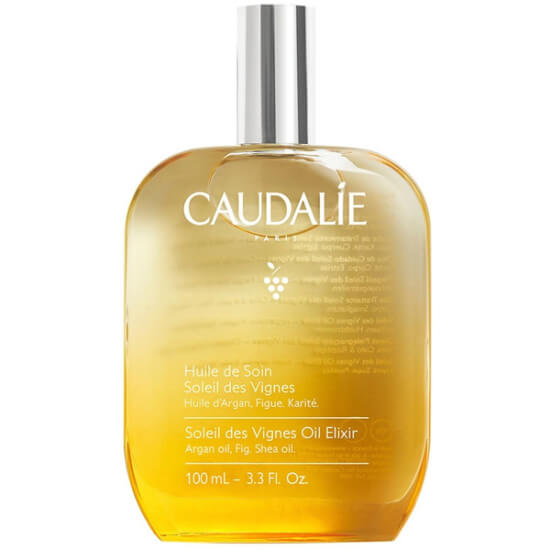 Caudalie Soleil Des Vignes Oil Elixir 100 ml vücut yağı şişesi %96 doğal türevli vegan argan üzüm çekirdeği shea- 1