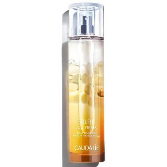 Caudalie Soleil des Vignes Eau Fraîche 50 ml yaz parfümü sprey şişe %94 doğal türevli vegan portakal çiçeği yasemin hindistan cevizi- 1