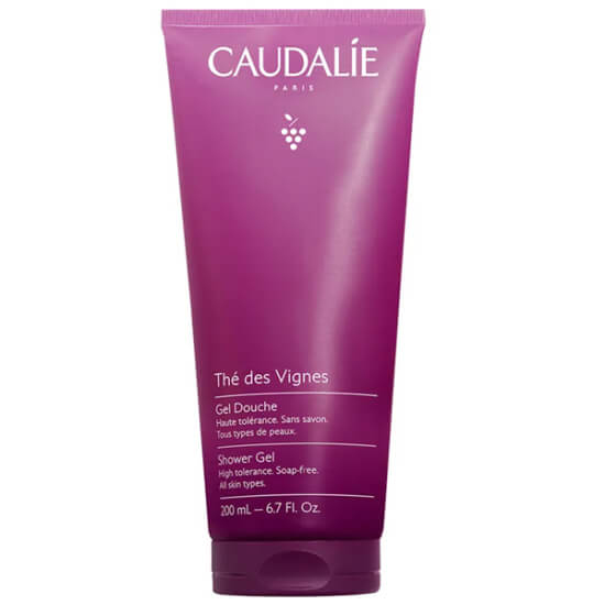 Caudalie Thé Des Vignes duş jeli 200 ml tüp, beyaz misk zencefil turunç notalı, %97 doğal türevli sabunsuz vegan- 1
