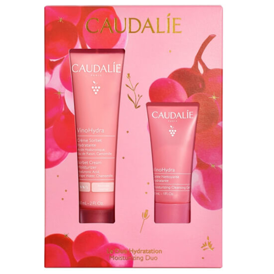 Caudalie Vino Hydra Le Duo Hydratation Set Vino Hydra Moisturizing Sorbet Cream 60 ml ve Moisturizing Cleansing Gel 30 ml- 1