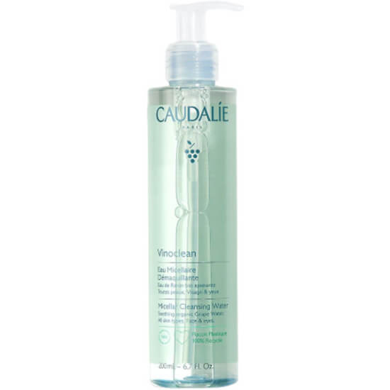 Caudalie Vinoclean Misel Temizleme Suyu 200 ml, papatya ve organik üzüm suyu içeren durulama gerektirmeyen makyaj temizleyici- 1