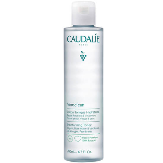Caudalie Vinoclean Tonik 200 ml alkol içermeyen vegan tonik, organik gül suyu ve vinolevure ile tüm cilt tipleri- 1