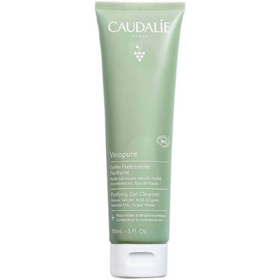 Caudalie Vinopure Purifying Gel Cleanser 150 ml jel temizleyici tüp %99 doğal içerik doğal salisilik asit organik üzüm suyu- 1